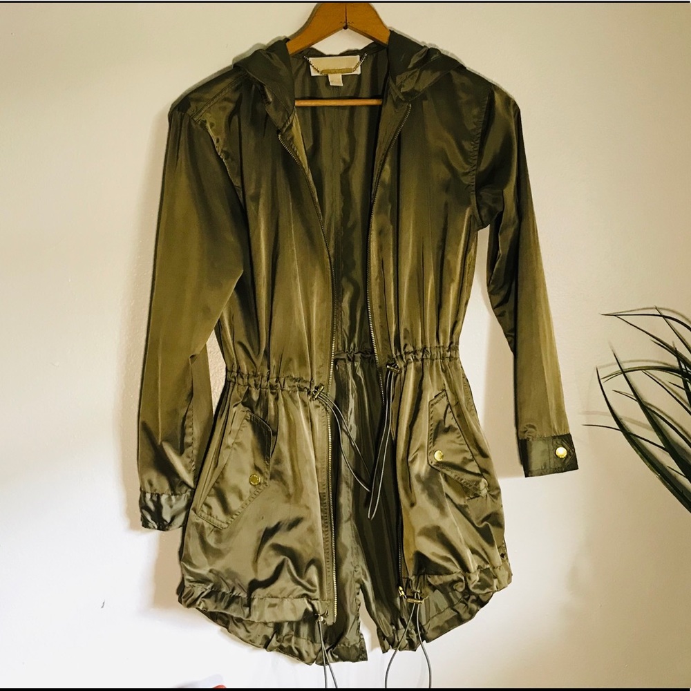 Micheal Kors Hooded anorak raincoat